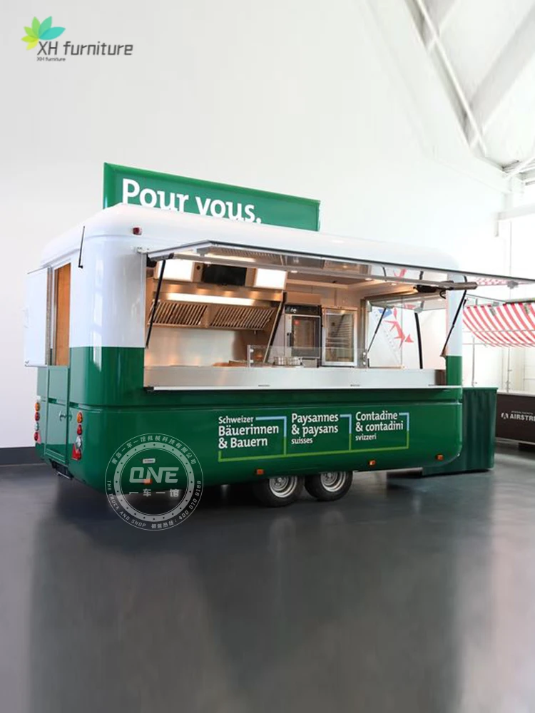 Передвижной грузовик для еды на заказ многофункциональный продажи кофе молока