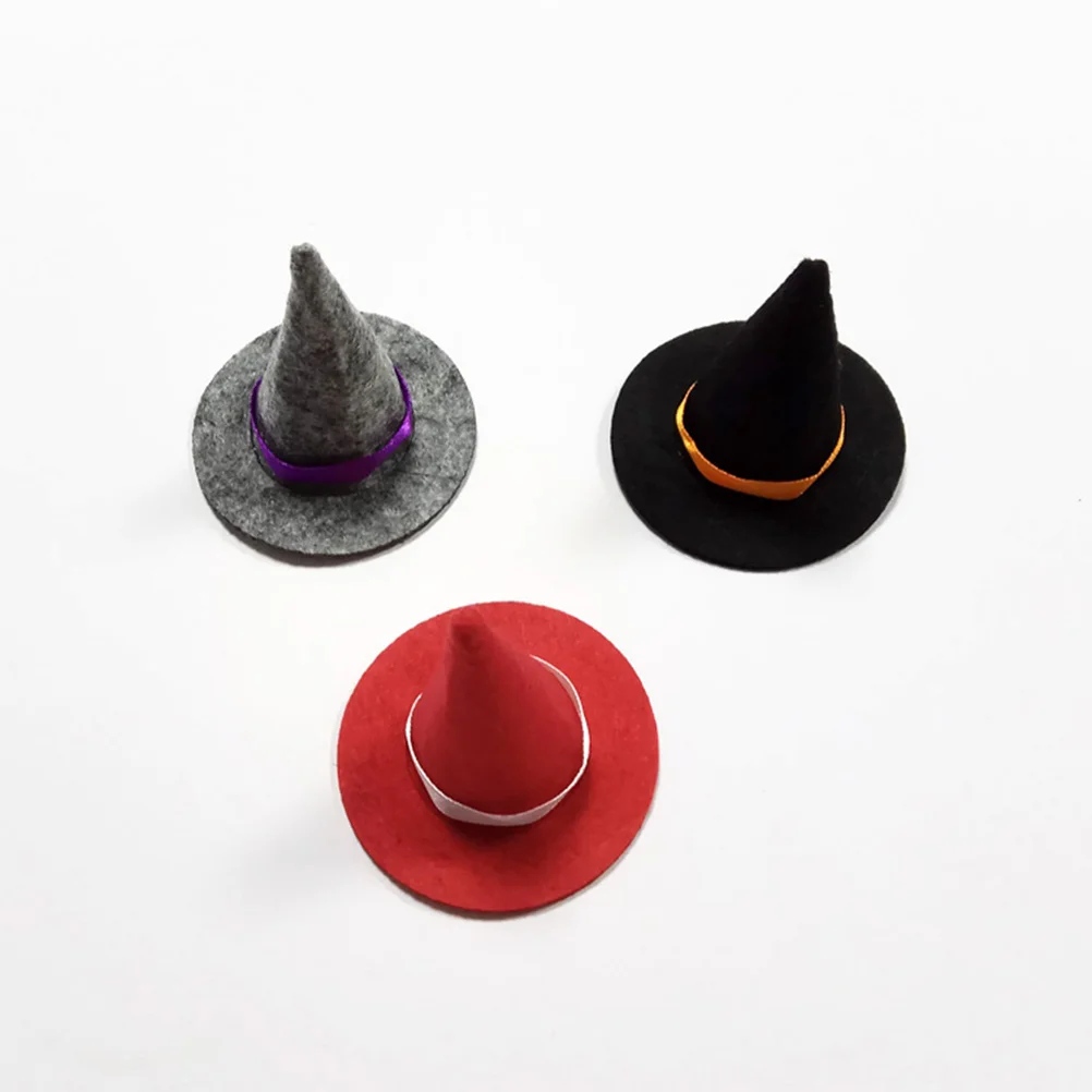 

Witchhat Hats Decorations Mini Witches Miniatures Accessories Headbandwine Bottle Small Toppers Bottles Fortopper Caps