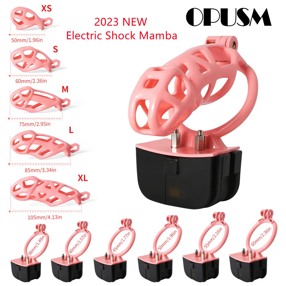 

2023 BDSM Электрический Шокер Мамба 3D печатное устройство целомудрия взрослый пенис мужской Бондаж Клетка на пенис кольцо для геппи секс-игрушки для мужчин