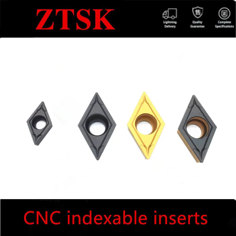 

10PCS DCMT070204 Carbide Inserts DCMT11T304 Good Quality Blade Cutting Tool CNC Tools Lathe Cutter Internal Turning Tool