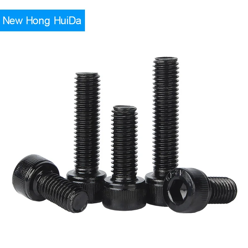

Sturdy Bolts 50/20/10/4/2/1pcs M2 M2.5 M3 M4 M5 M6 M8 M10 M12 Black 304 Stainless Steel Hexagon Socket Head Cap Screws