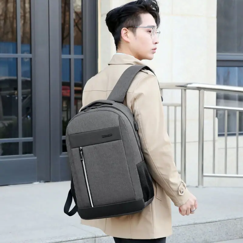 

Anti-theft Bag Men Laptop Rucksack Travel Backpack Large Capacity Business USB Charge College Student School Shoulder Bags E459