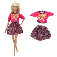 nk official 1 pcs red dress summer shirt red skirt for barbie blyth 16 mh cd fr sd kurhn bjd doll clothes accessories