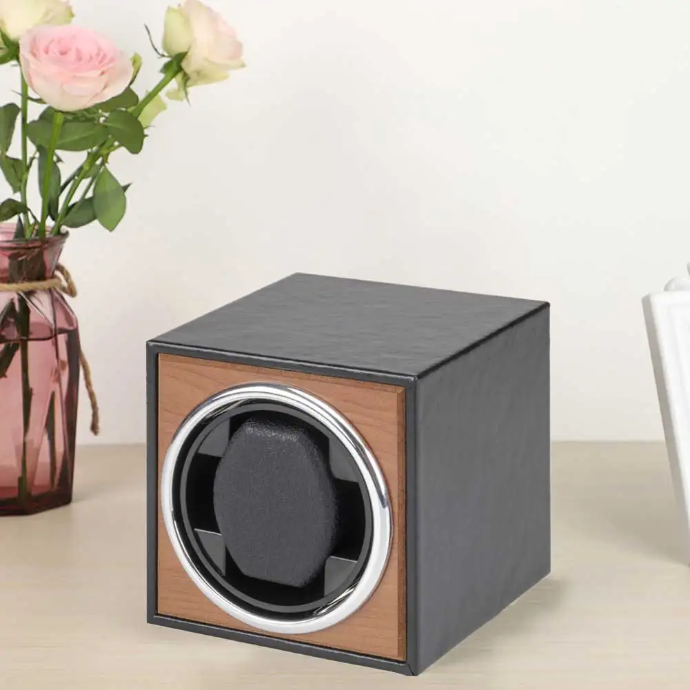 

Repair Home Accessories Wristwatch Universal Single Watch Winder Super Quiet PU Leather 3 Rotation Mode Motor Shaker Automatic