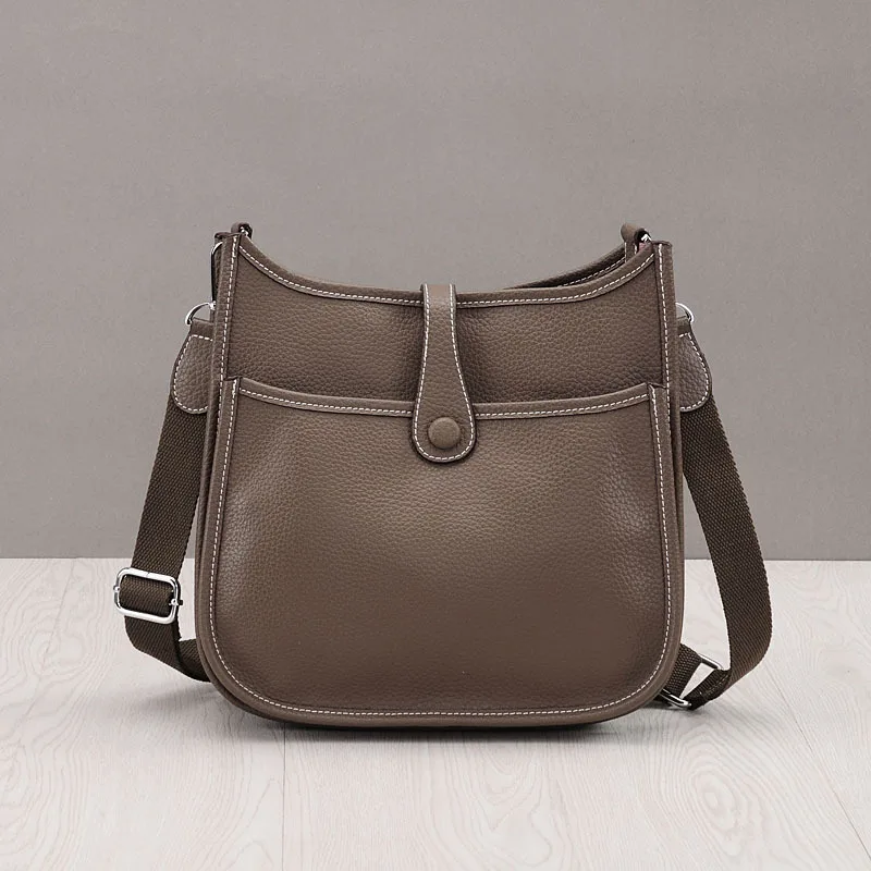 

2023 Luxury Designer Brand Women Handbags H Hole Trend Small Women's Bag Over The Shoulder Bag Litchi Pattern Crossbody Bag