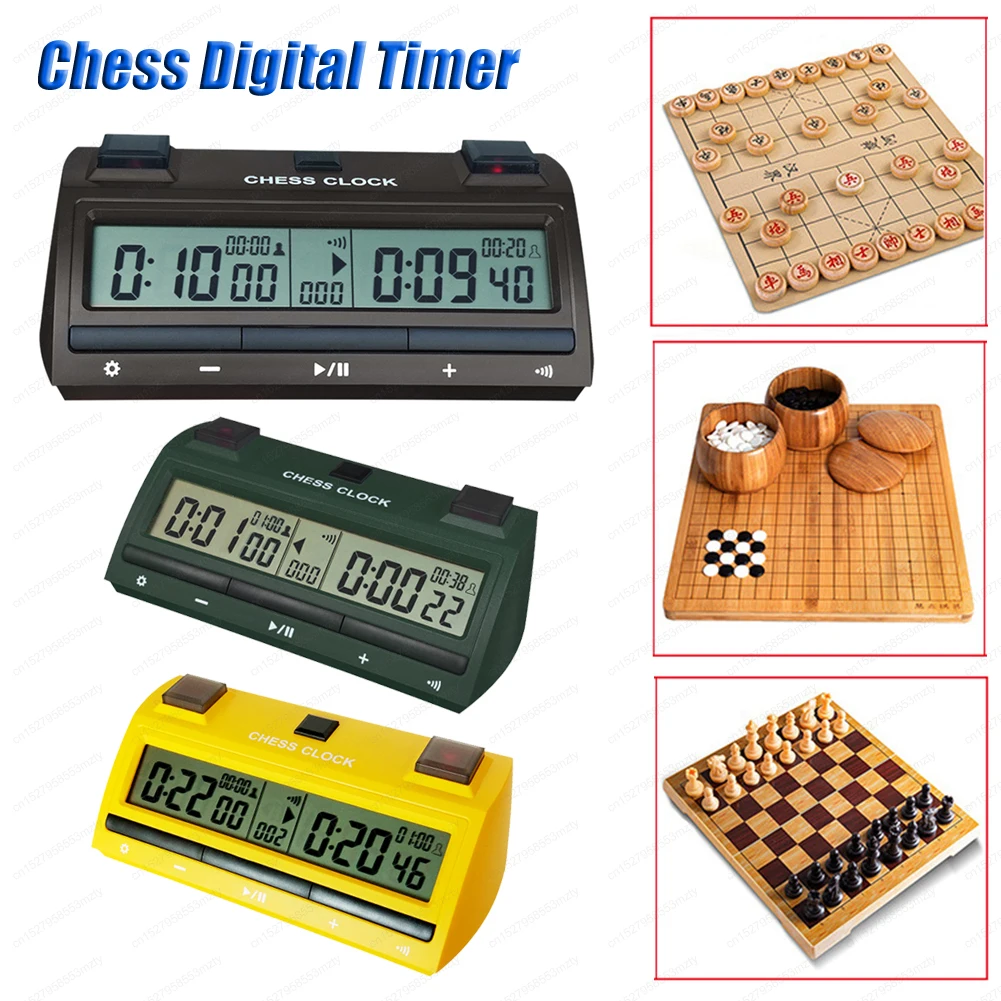 

Professional Board Game Timer Count Up Down Board Game Stopwatch Portable Digital Watch Table Games for International Chess