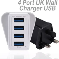 4 port charger 5 1a uk wall chargers usb adapter fast charging station power charge for iphone for huawei 7