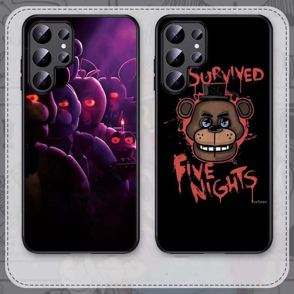 Фото Чехол AmineF- Fnaf F-Five-nights-At-Freddys для телефона Samsung S 24 fe 25 Ultra plus 20 lite 21 30 22 23 24 22 Ultra 5G Fundas №3