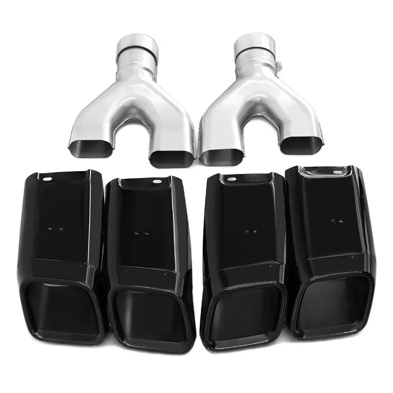 

2 шт./лот из нержавеющей стали SVO Quad выхлопные наконечники для Range Rover L405 автоobiography глушитель наконечник насадка выхлопная труба