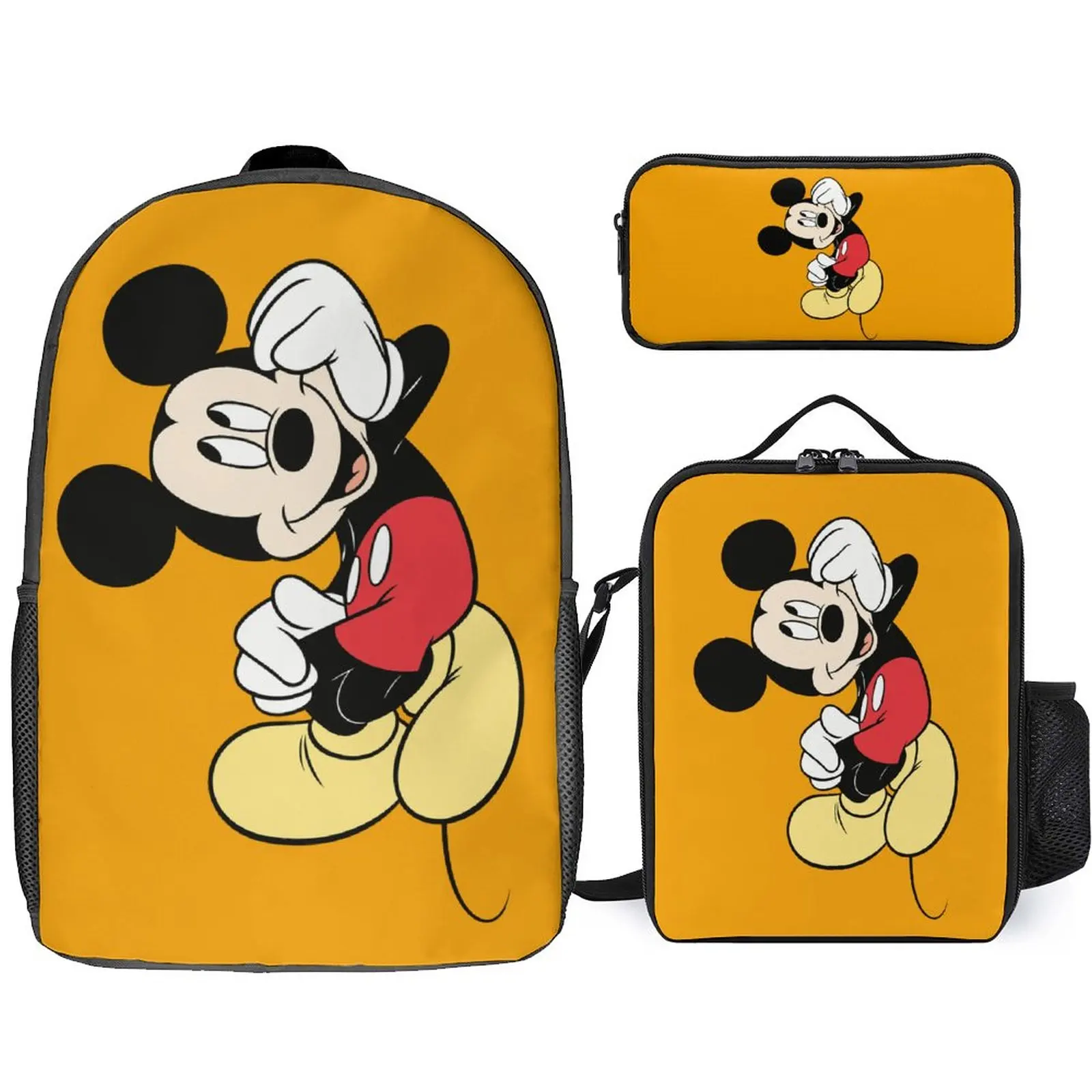 

Классический школьный портфель большого объема из трех предметов с милыми мультяшными персонажами Диснея и 3D принтом, индивидуальный школьный портфель