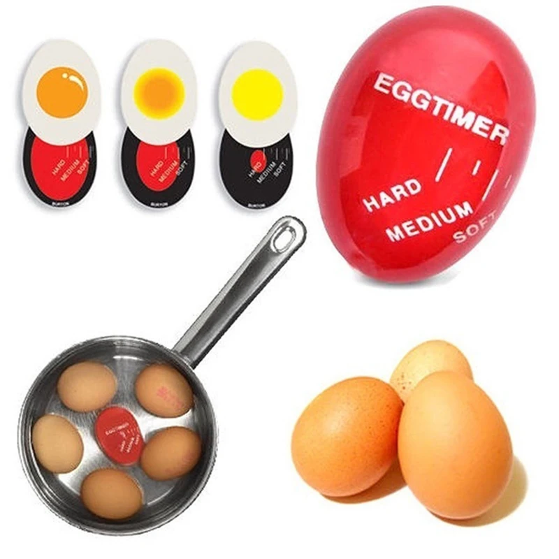 

Новинка, 1 шт., яйцо, идеальный цвет, искусственное яйцо, мягкие жесткие варенные яйца, кухонные экологически чистые полимерные яйца, таймер, кухонные инструменты