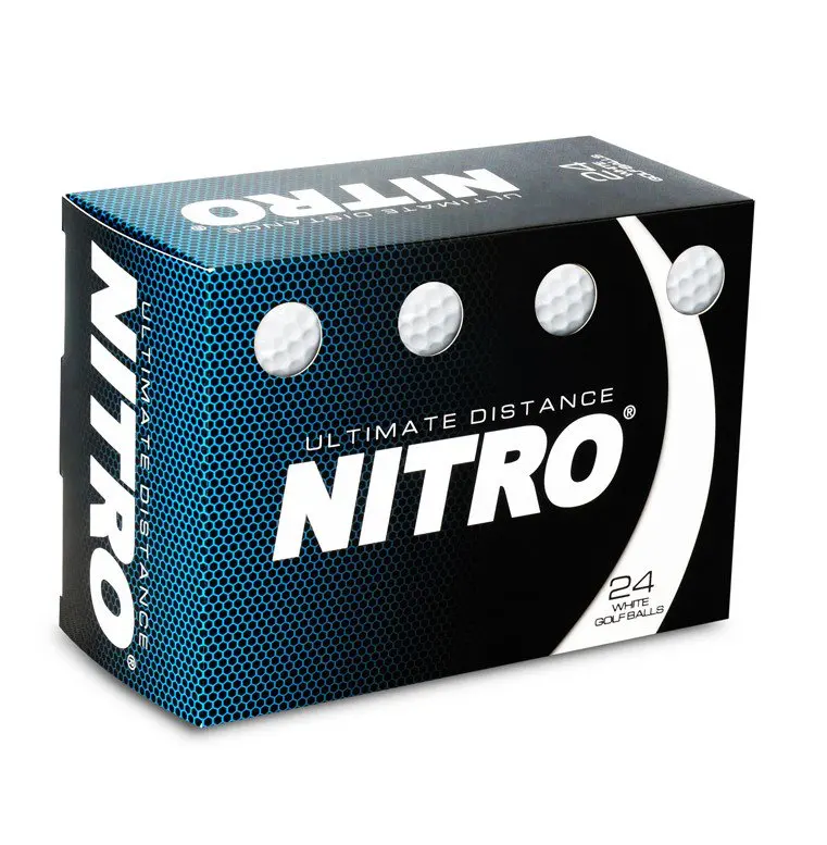 Ultimate Distance Golf Balls, 24 Pack, White