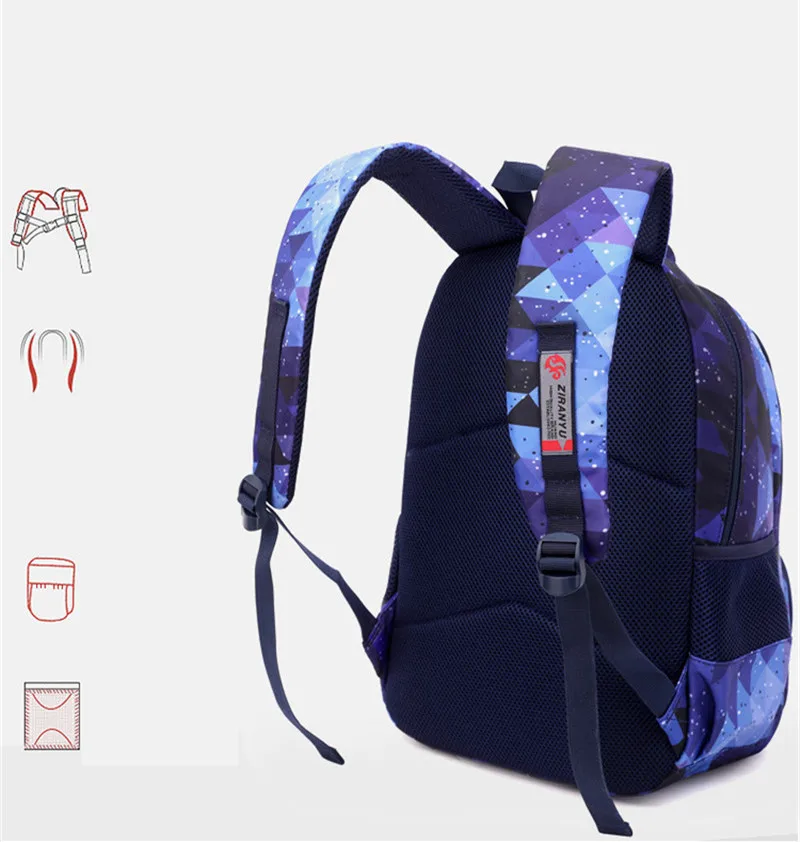 School Bags for Girls Backpack Boys Blue Mochila Kids Backpack Elementary School Bookbag for Students mochilas para estudiantes