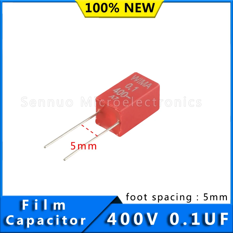 5/10pcs New German WIMA Film Capacitor MKS2 400V 0.1UF 104 Pitch 5mm Audio Infinity MKS2G031001K00KSSD |