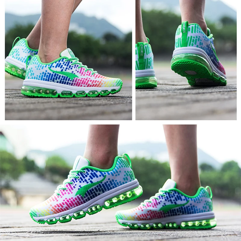 Onemix Original Design Women Running Shoes Female Cushion Sneakers Bright Colorful Non-slip Breathable Comfortable Walking Shoes