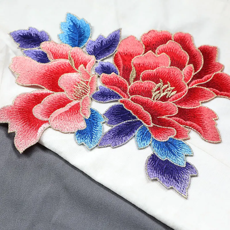 Нашивка с цветком вишни цветок сливы аппликация для утюга Цветочная нашивка