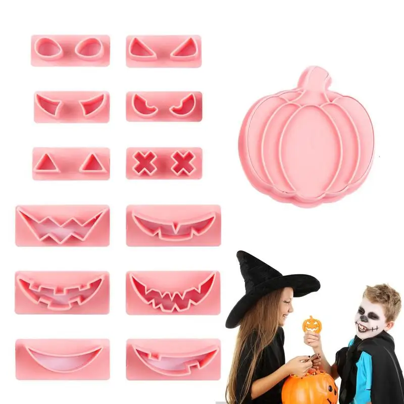 

Halloween Pumpkin Molds Halloween Sandwich Cutter Non-fading Biscuit Sandwich And Cookie Cutters Food Grade And Odorless
