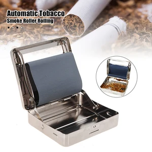 70 мм Портативный чехол для сигареты с гравировкой, металлический жестяной автоматический роликовый станок, сигаретная электронная сигарета, держатель для бокса для курения на открытом воздухе