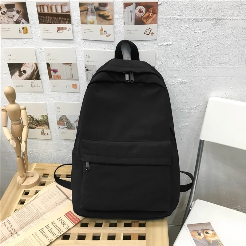 

2021 women's backpack uniform color women's belt fashion youth schoolbag children's schoolbag women's schoolbag
