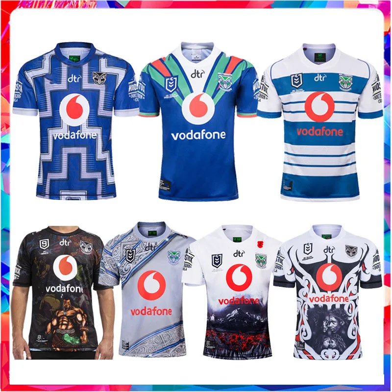

20 Warriors nine-a-side home and away commemorative short-sleeved football shirt training suit men's Rugby Jersey