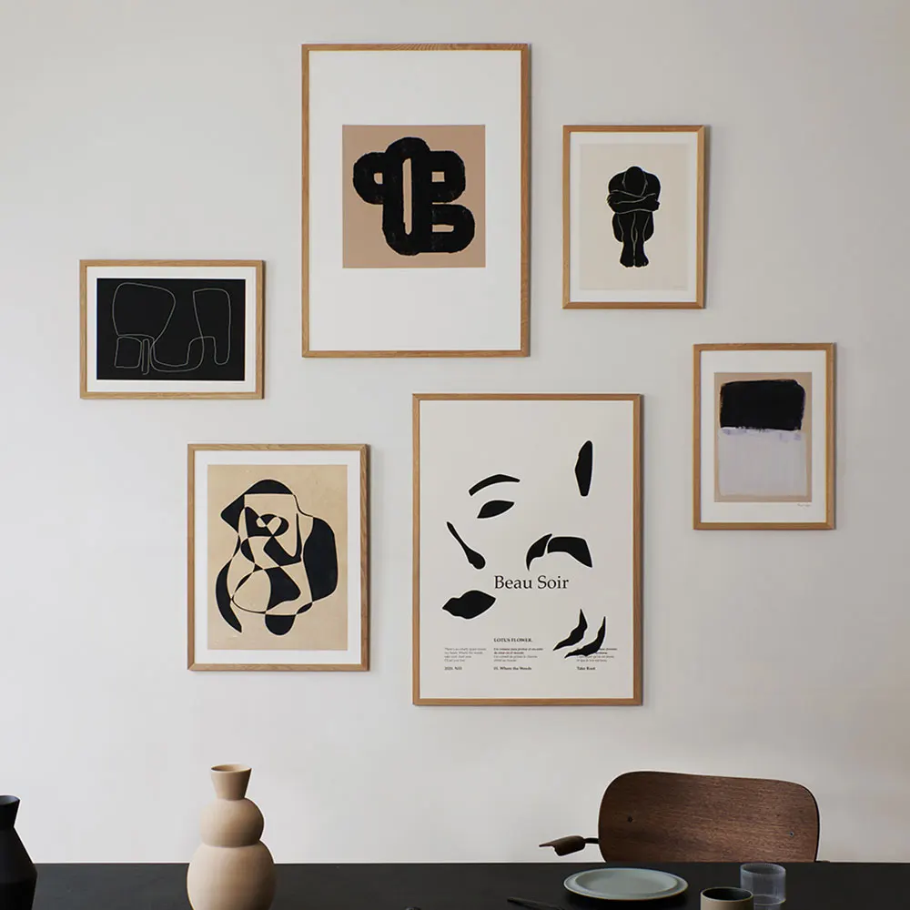 

Abstract Figure Poster Black White Quote Canvas Painting Line Art Print Nordic Modern Wall Picture For Living Room Home Decor
