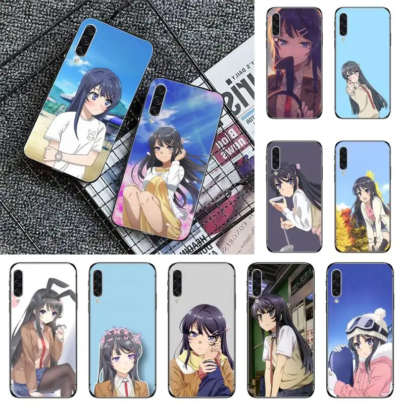 

Sakurajima Mai Japan anime Phone Case For Samsung galaxy A S note 10 12 20 32 40 50 51 52 70 71 72 21 fe s ultra plus