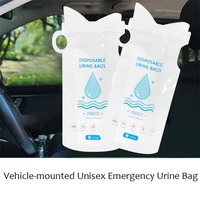 700ml unisex emergency urine bag portable car urine bag zipper leak proof odor proof self driving travel outdoors urine artifact