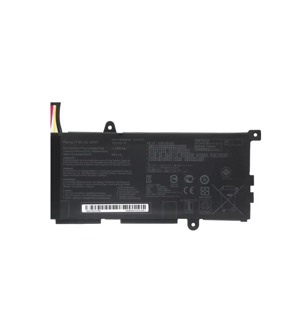 Фото Аккумулятор для ноутбука Asus VivoBook E200HA E200HA-1A E200HA-1B E200HA-1E E200HA-1G 7.6V 38Wh 5000mAh C21N1521 №1