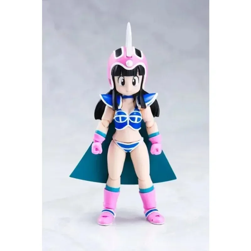 В наличии BANDAI Original Dragon Ball Z SHF Chichi Kid Era Аниме Фигурка Подлинная сборная модель