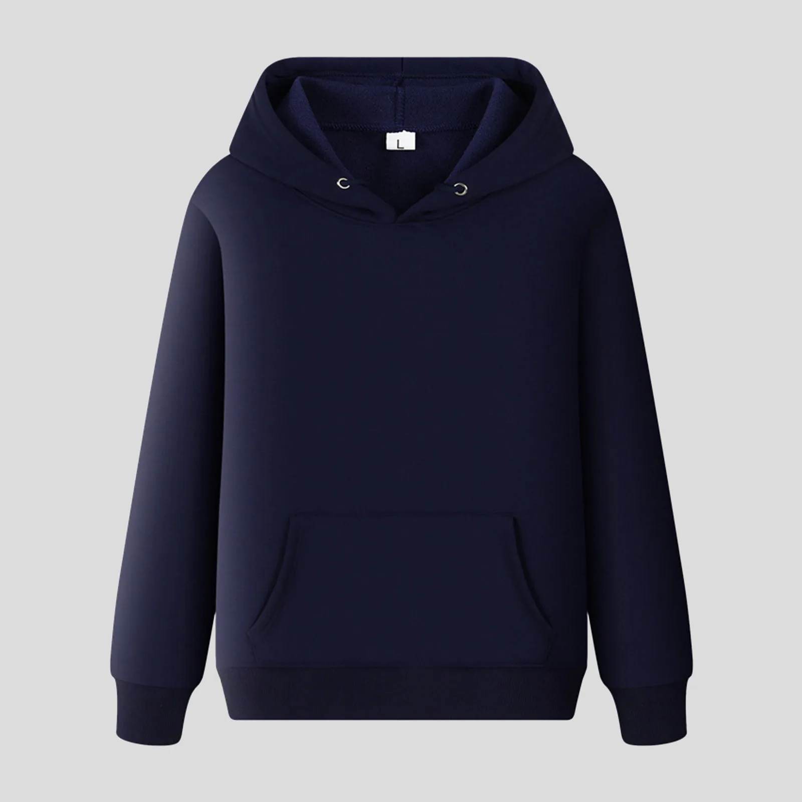 

Plain Drawstring Hoodies Baggy Leisure All-Match Basic Sweatshi Top Jogging Exercise Autumn Winter Ins Pullovers Men'S Sudaderas