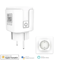 16a tuya smart eu plug wifi socket power monitor timing function smart life app control works with alexa google for homekit