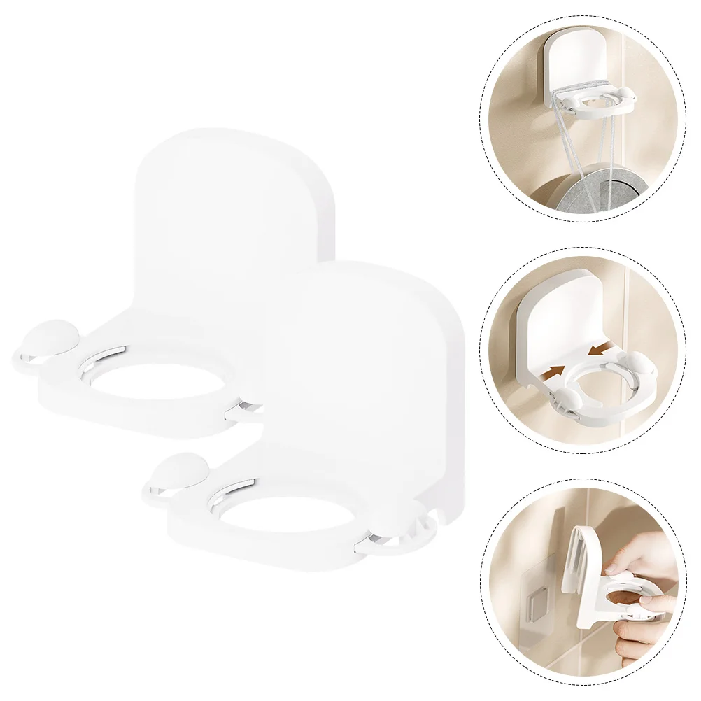 

2Pcs Self-adhesive Shampoo Bottle Holders Shampoo Storage Racks Multi-use Racks