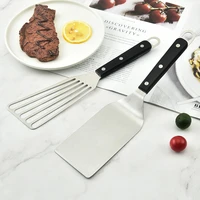 aisitin stainless steel griddle spatula tools heavy duty burger turner for bbq flat cast iron grilling cooking kitchen
