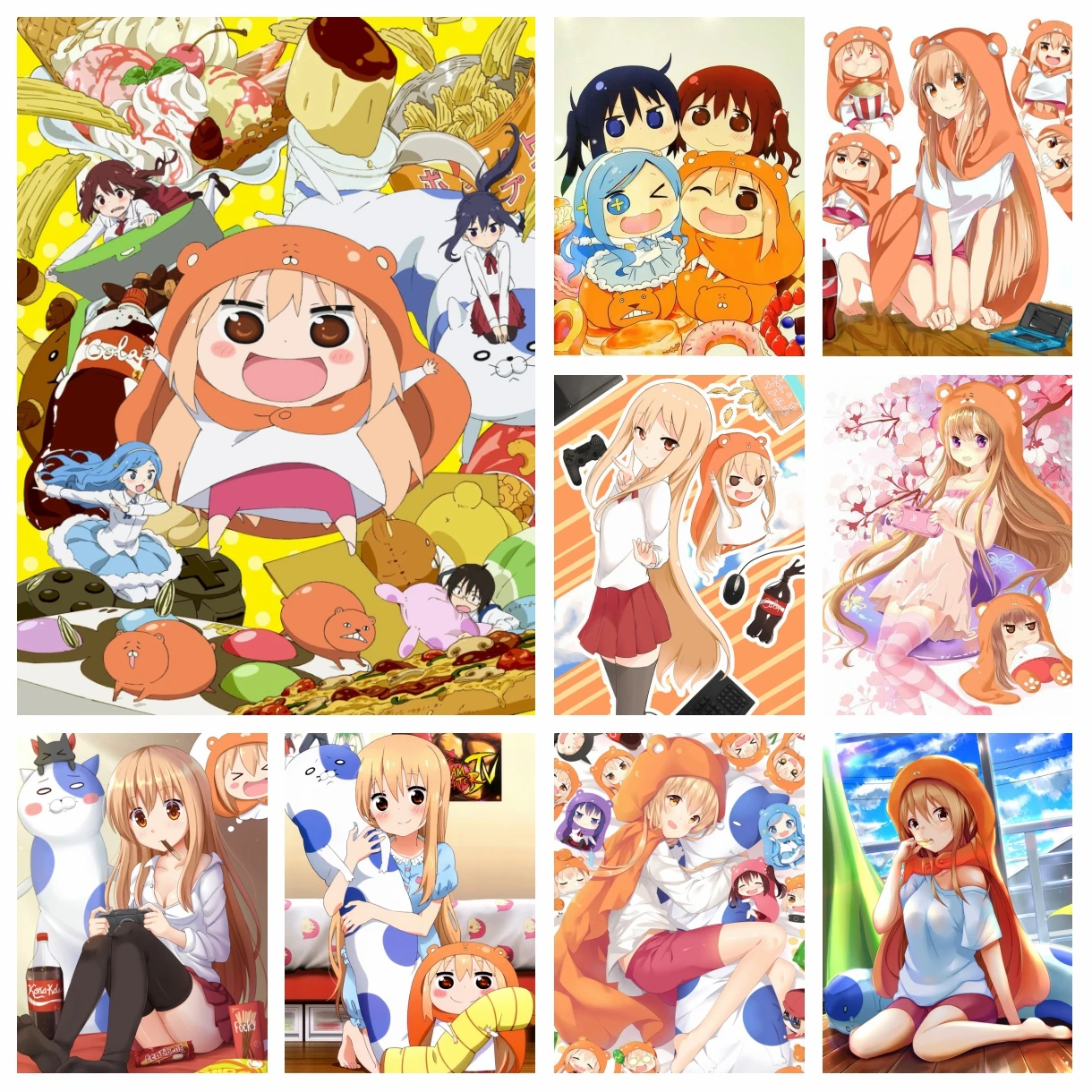

DIY Anime Himouto! Umaru-chan Diamond Art Painting Kits Japanese Cartoon Cross Stitch Embroidery Picture Mosaic Craft Home Decor