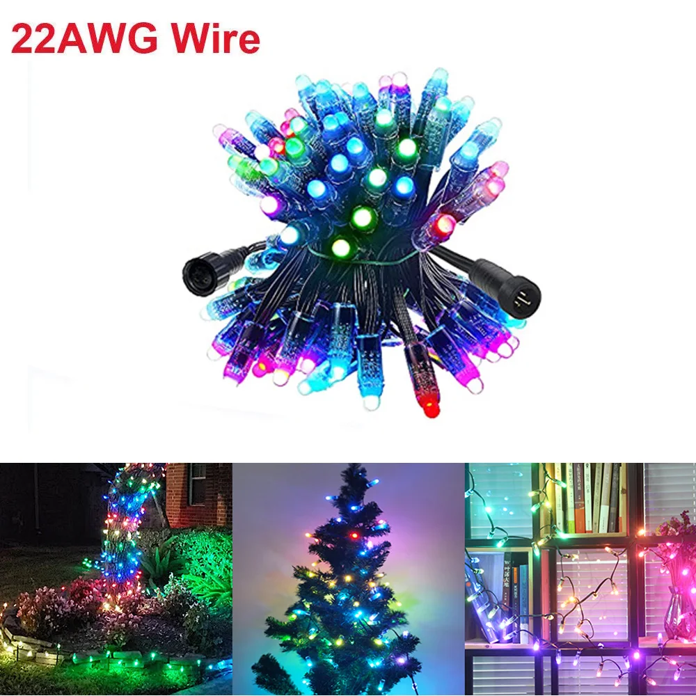 

50 Шт., 12 В Постоянного Тока, IP68, WS2811, Светодиодные Модули Пикселей, 22AWG, Умные Пиксельные Струны