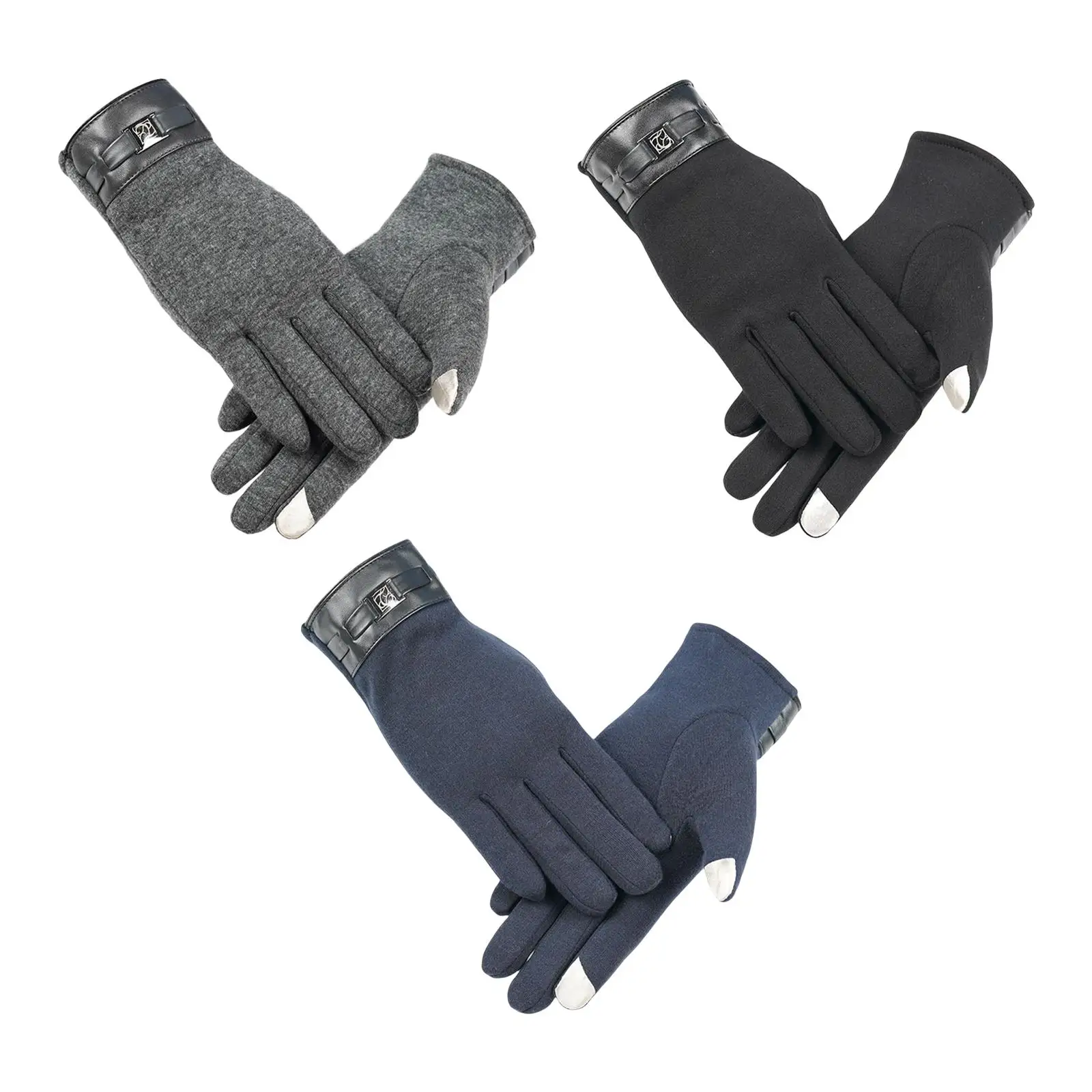 

Winter Gloves Non Slip Gloves Work Gloves Flexible for Running Riding Biking Driving