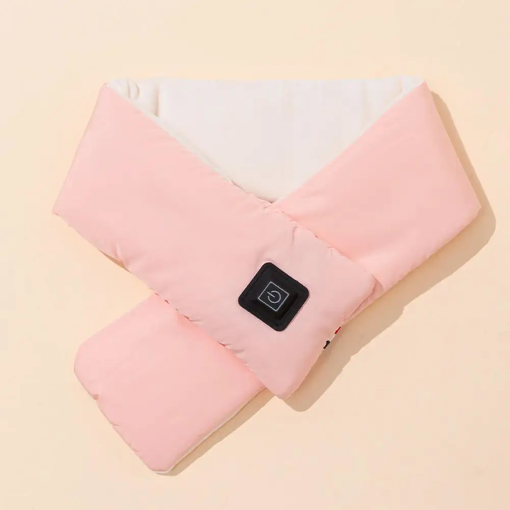 

Женский зимний шарф с электрическим подогревом унисекс зимний шарф с защитой шеи ветрозащитой и устойчивостью к холоду моющийся Гладкий