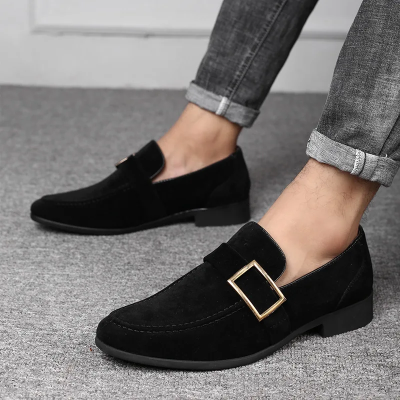 

Men Business Driving Shoes New Fashion Black Bottom Gentleman Fashion Stress Shoes Men Dress Shoes Slip On Handmade Loafers