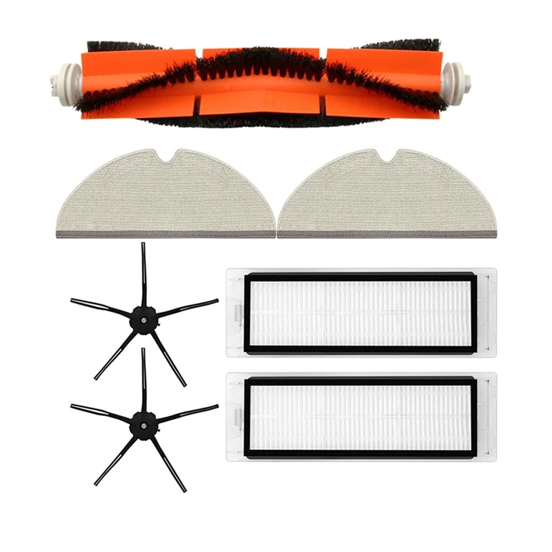 

Запчасти для робота-пылесоса Xiaomi Roborock E5, сменная основная боковая щетка, фильтр НЕРА, насадка на швабру