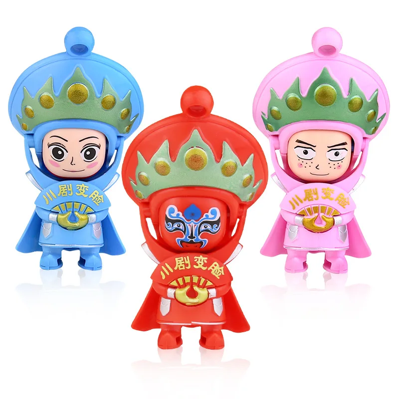

Creative Cartoon Children's Sichuan Opera Face-changing Dolls Small Toys Chinese Characteristic Faces Kid Gift Souvenirs