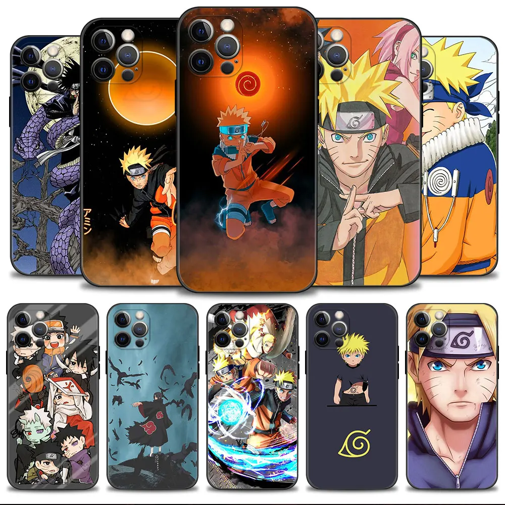 

Cartoon Naruto Sakura Family Etui Coque Covers Case For iPhone X XS 8 Plus 11 7 13 Pro Max 12 14 XR SE 6 5S SE2022 5 SE2 Mini