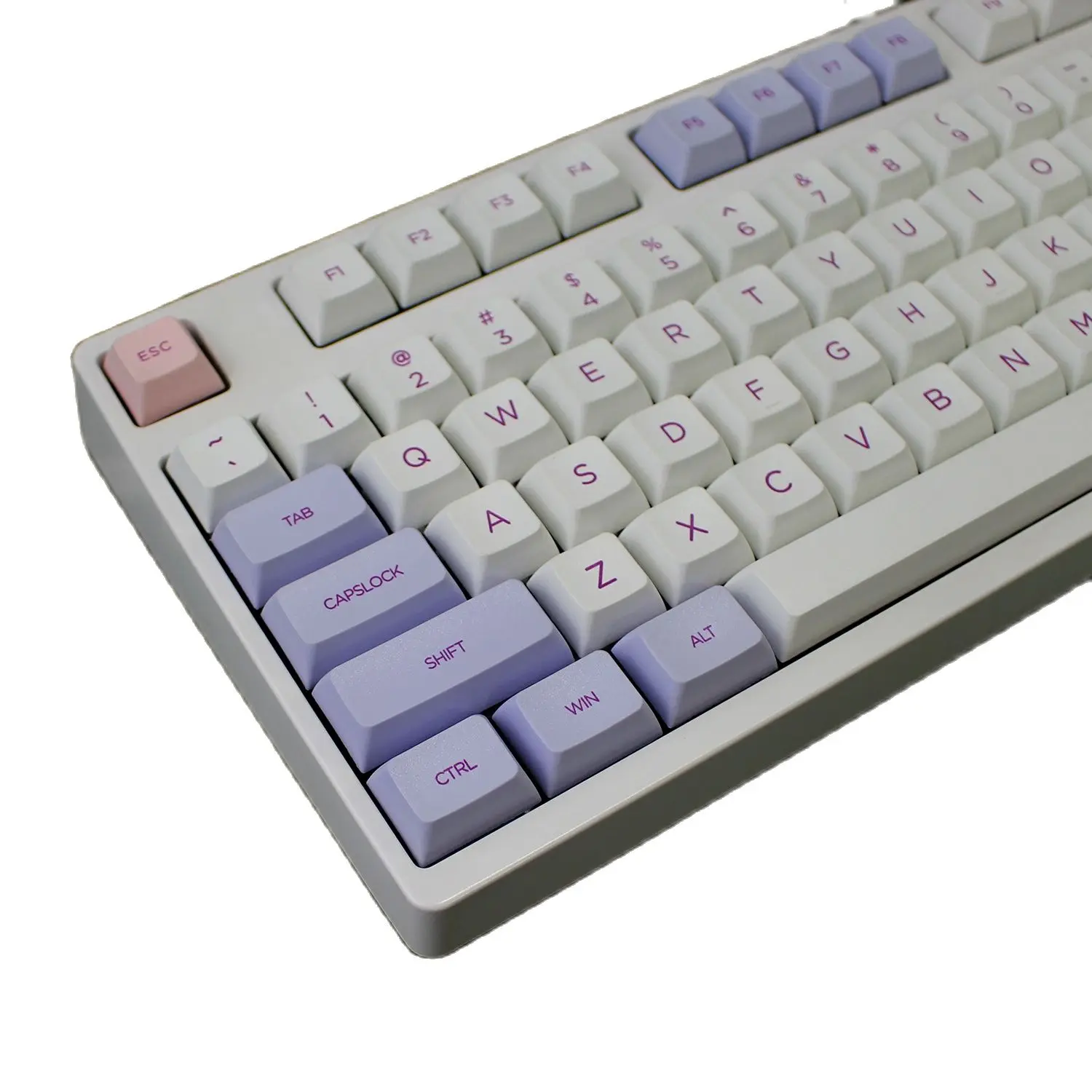 Бело-фиолетовый цвет XDAS профиль keycap 108 краска сублимированная Filco/DUCK/Ikbc MX Переключатель механическая клавиатура keycap