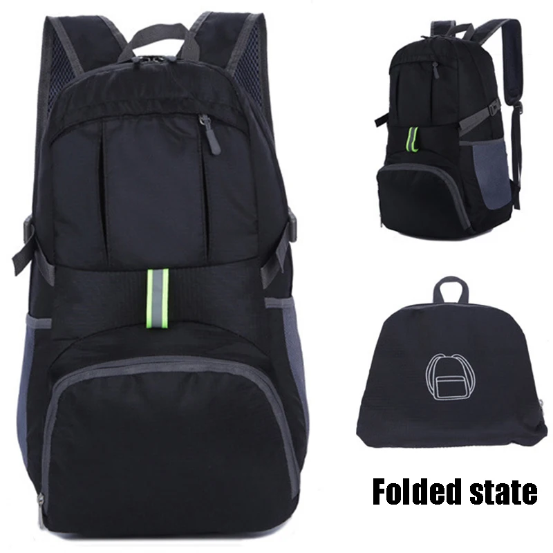 

Складной мужской портативный походный рюкзак, школьный ранец для скалолазания, Дорожная Спортивная Сумка для кемпинга для мужчин, женщин и ...