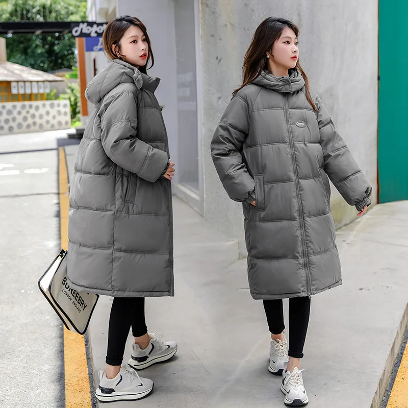 

куртка зимняя женскаяпуховик женский куртка зимняя Женское хлопковое пальто средней длины, новинка зимы 2022, хлопковое пальто, Корейская ве...