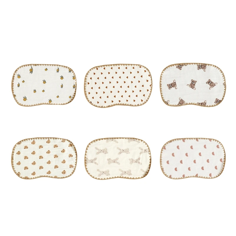 

for Head Pillow Newborn Flat Pillow Unisex Cartoon Pattern for Head Pillows for