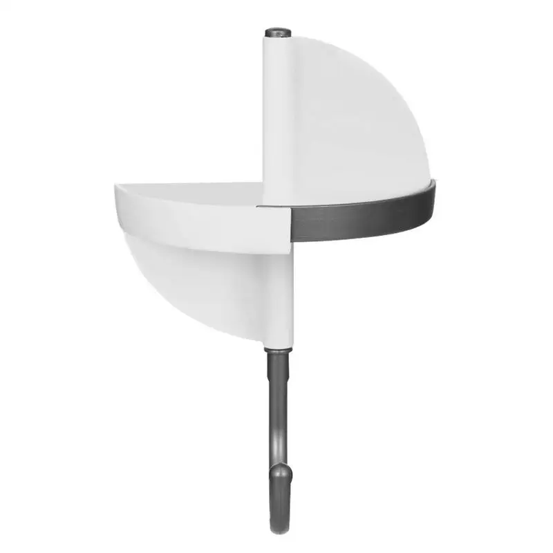 

Adhesive Wall Hooks Punch Free Towel Hooks 2-in-1 Self Adhesive Shower 270 Hook Adjustable Angle Hollow Design For Soap Sponge