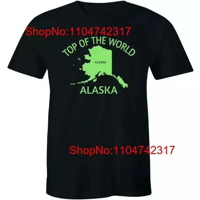 Фото НОВАЯ футболка Top Of The World Alaska Funny State Anc S 3XL, винтажный потертый дышащий топ для повседневной носки, унисекс, мягкая графика №1