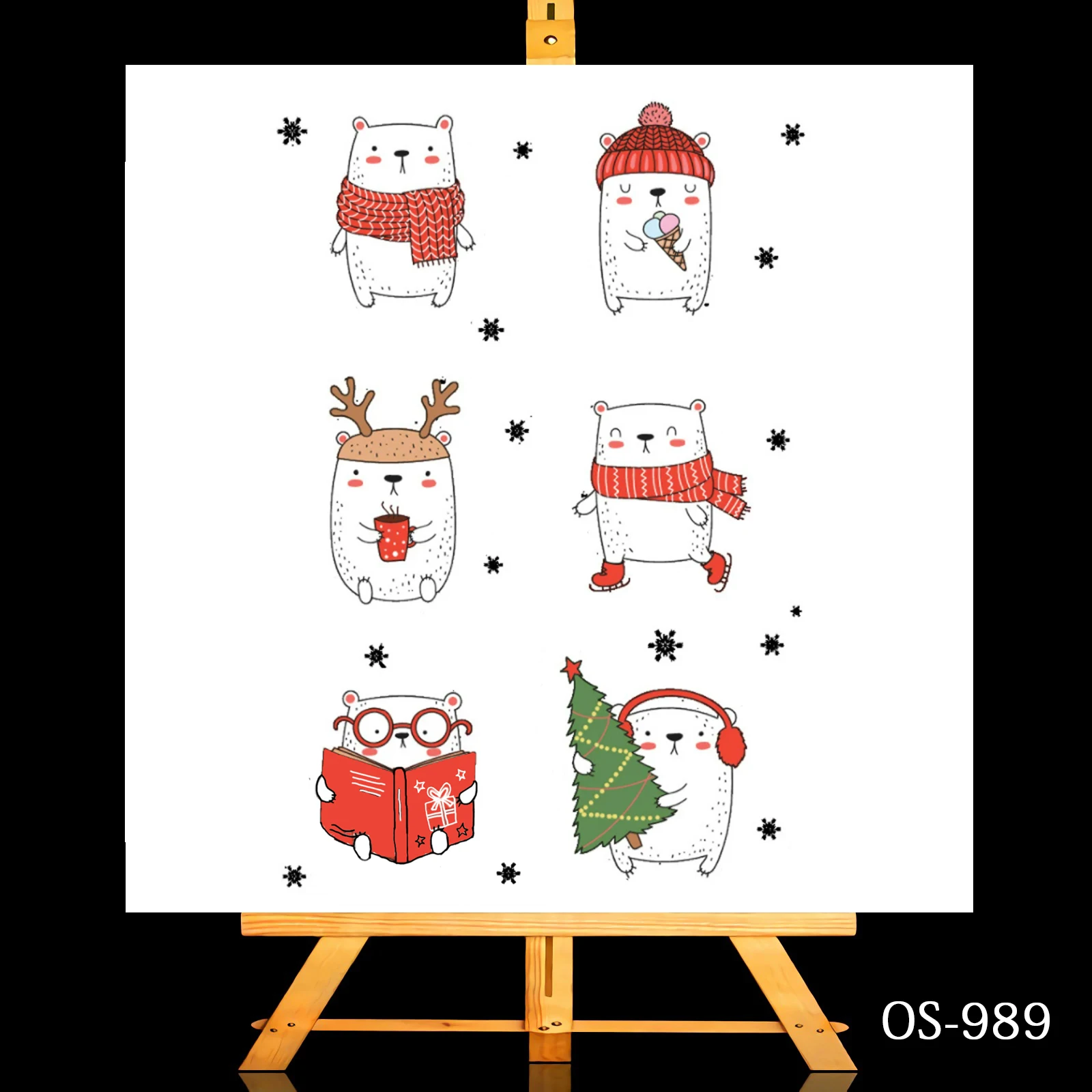 

Christmas Cute Bear Clear Stamps And Cutting Die Rubber Silicone Seal for DIY Scrapbooking Card Making Album Decoroation Crafts