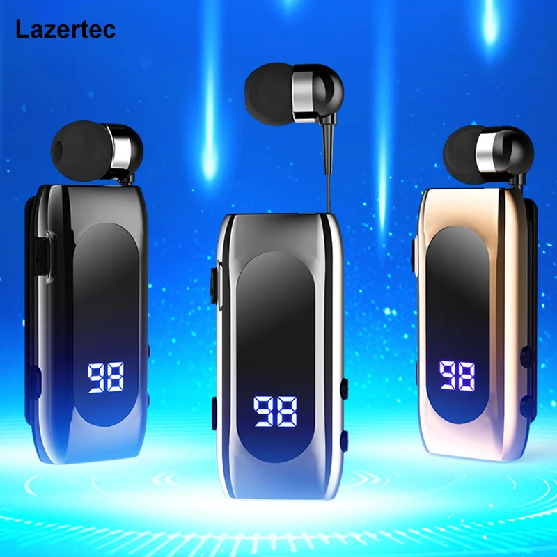 

Lazertec Business Earphones Bluetooth Wireless Headset 15 Hours of Extended Battery Life With Microphone Music Headset