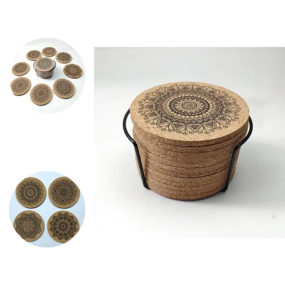 

Special Cup Pad Retro Decorative Beautiful Nordic Style Cup Mat Cup Coaster Cup Mat 1 Set